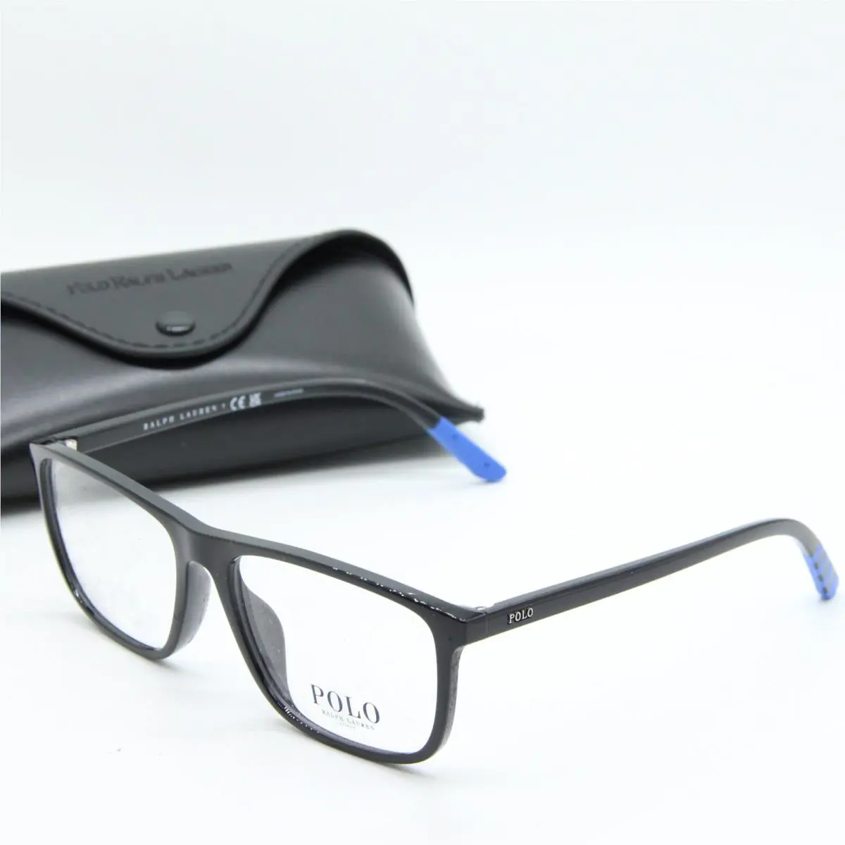Polo Ralph Lauren PH 2245U 5001 Black Blue Eyeglasses W/case 56-16
