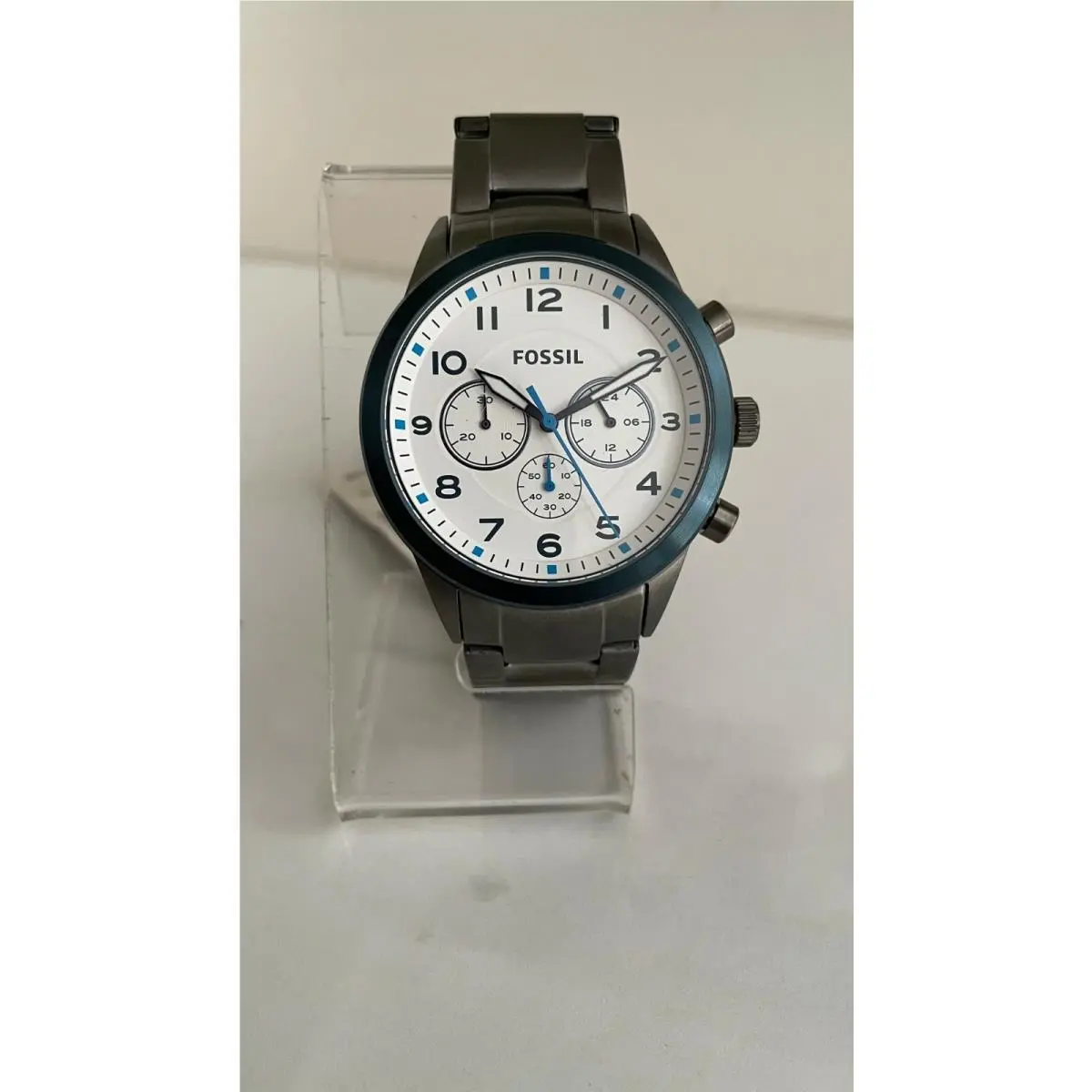 BQ2234 Men`s Chronograph Gunmetal Stainless Steel Watch by Fossil