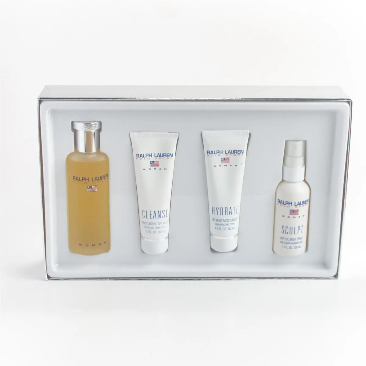 Ralph Lauren Polo Sport Woman Edt 3.4OZ + Body Oil Gift Vintage Cosmair