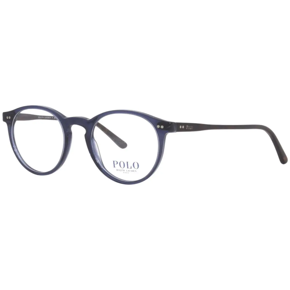 Polo Ralph Lauren PH2083 5276 Eyeglasses Men`s Transparent Blue Full Rim 48mm