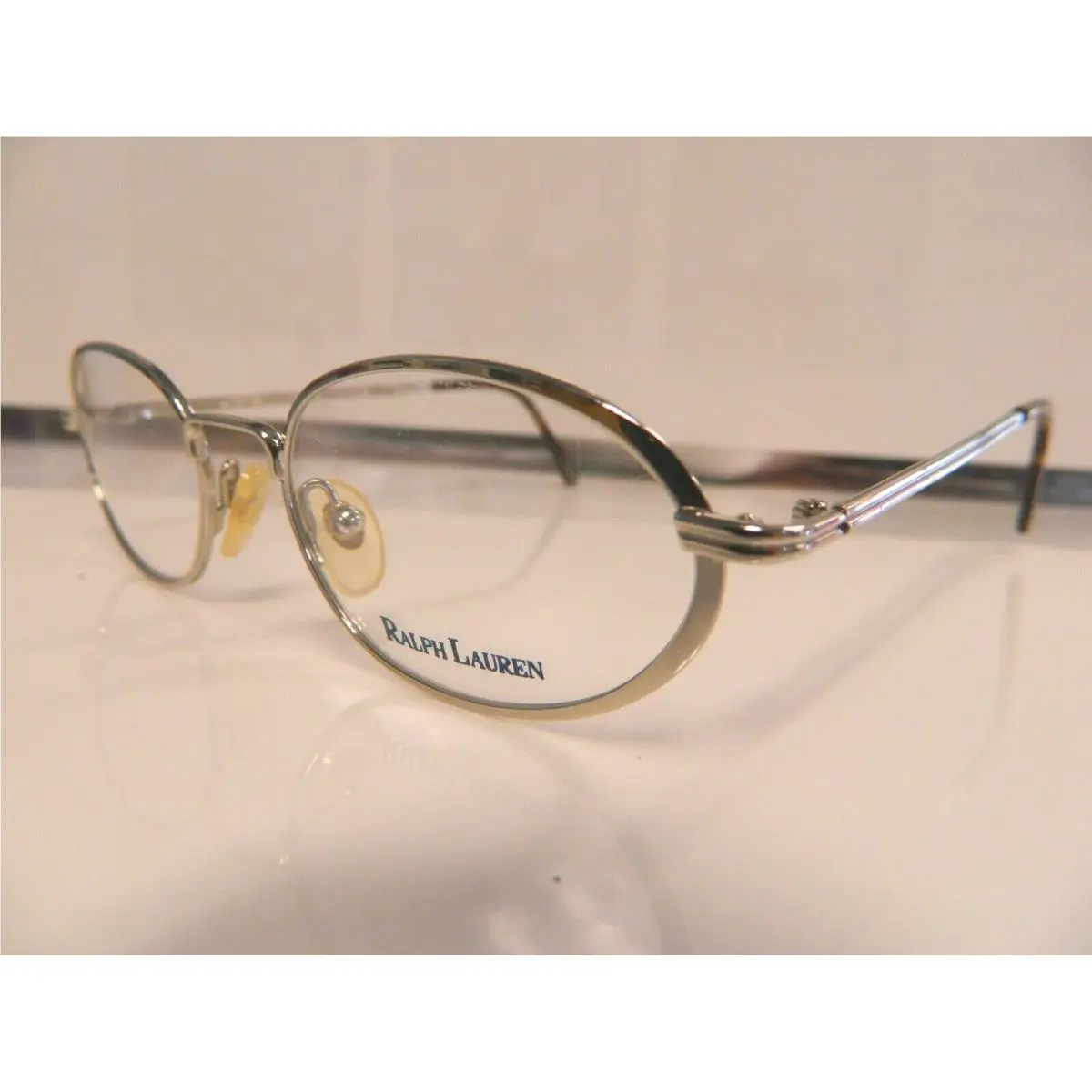 Vintage Polo Ralph Lauren Eyeglasses 586 Silver Oval 49 From Old Inventory