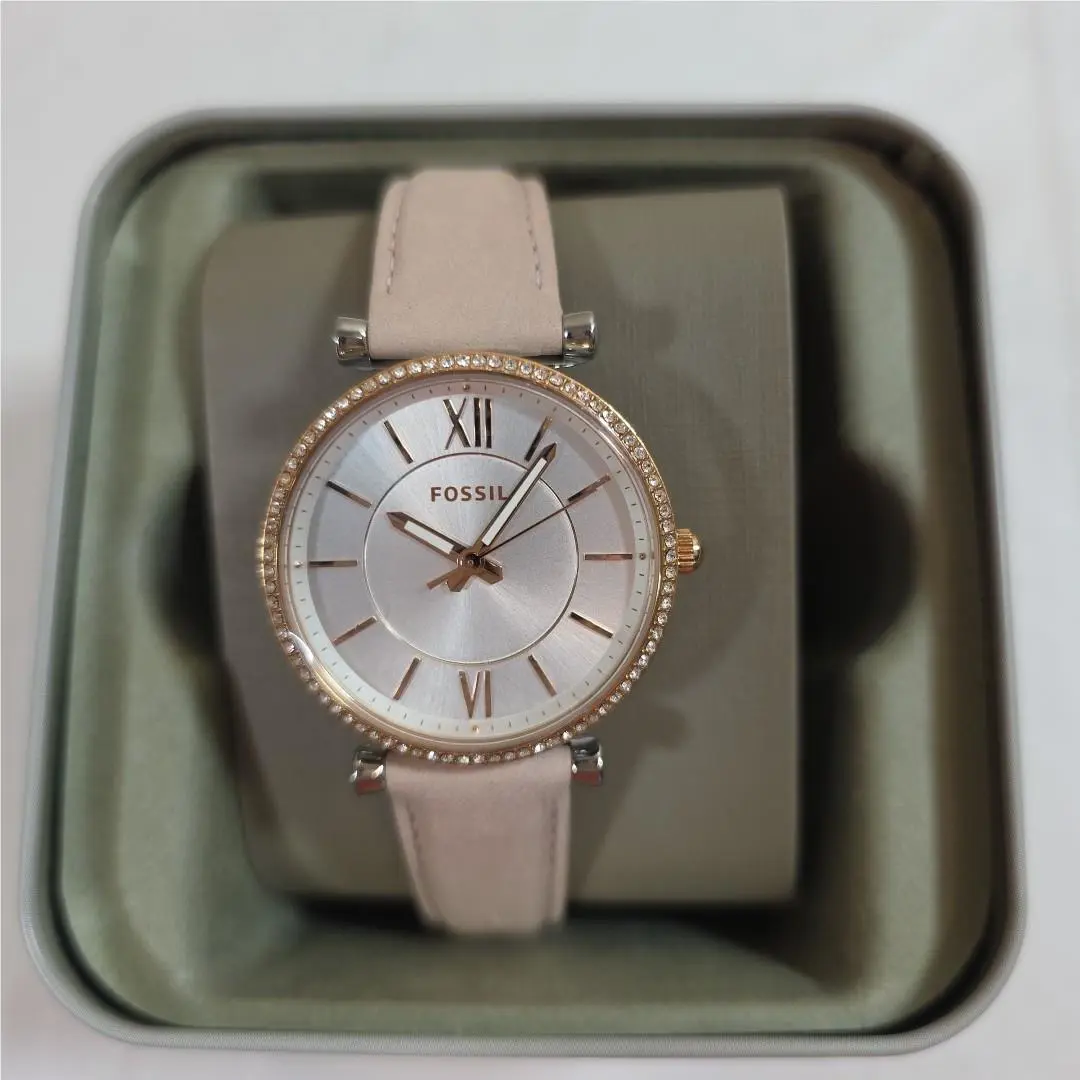 Fossil Women`s Carlie Silver Dial Watch - ES4484