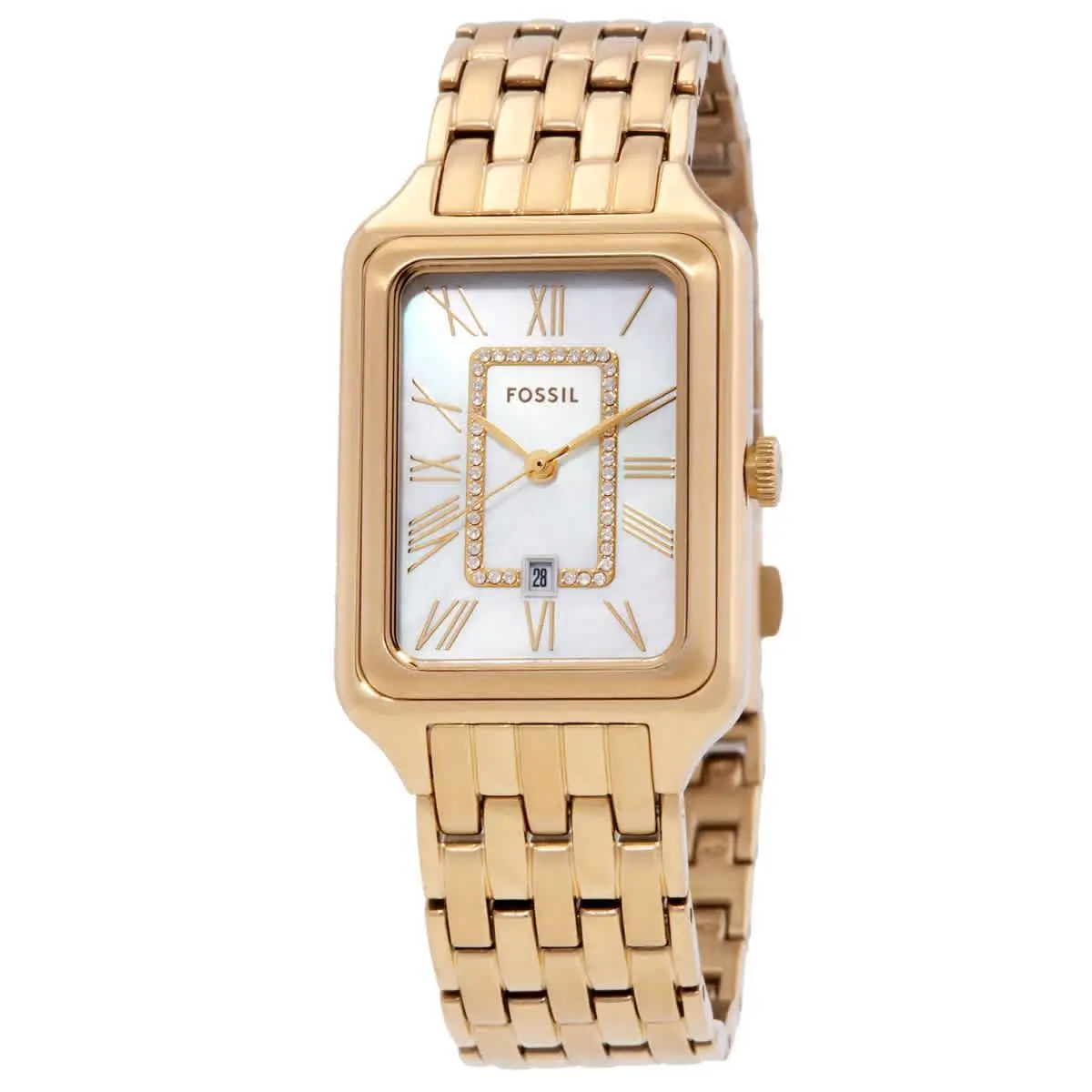 Fossil Raquel Quartz White Mop Dial Ladies Watch ES5304