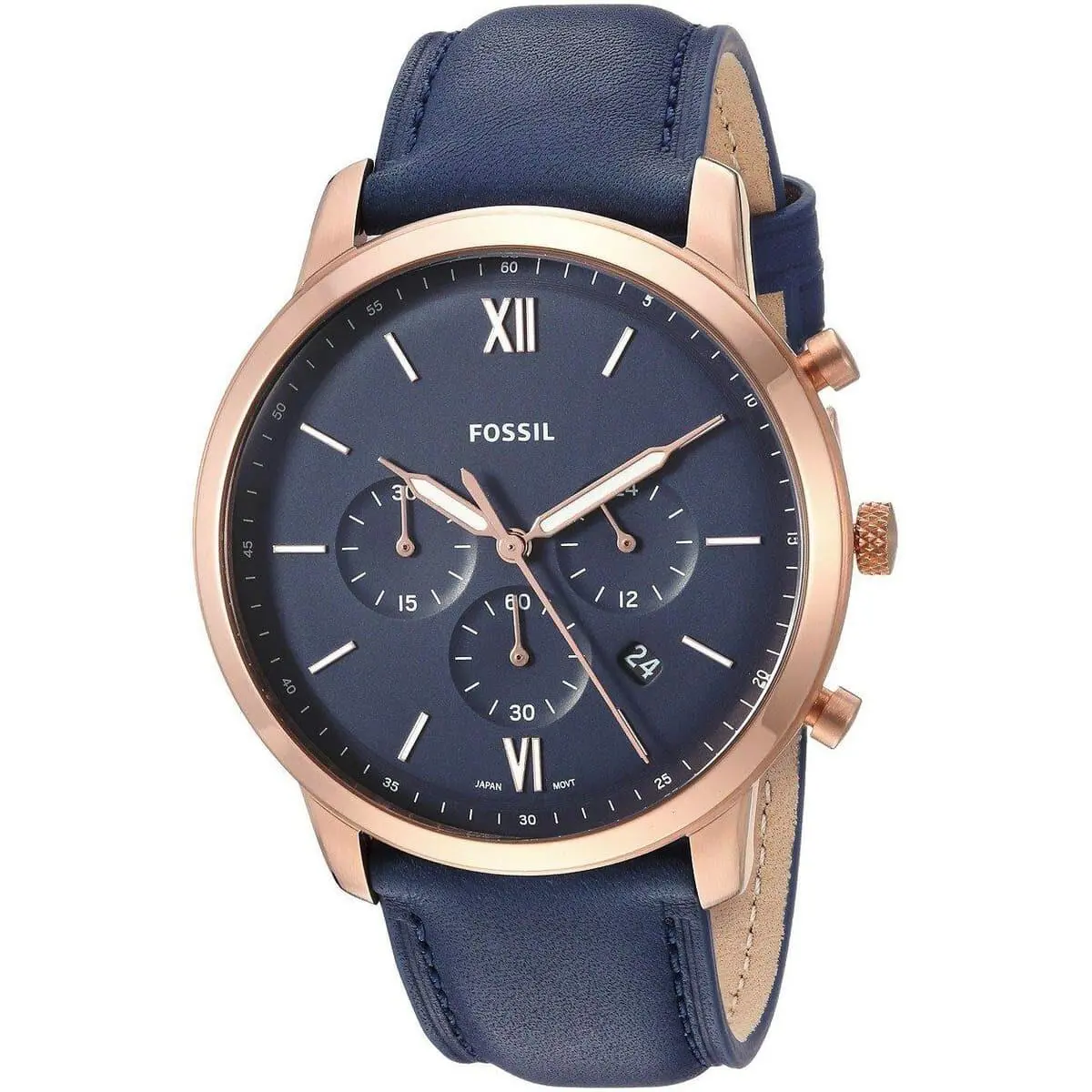 Fossil Neutra Chronograph Quartz Blue Dial Men`s Watch FS5454