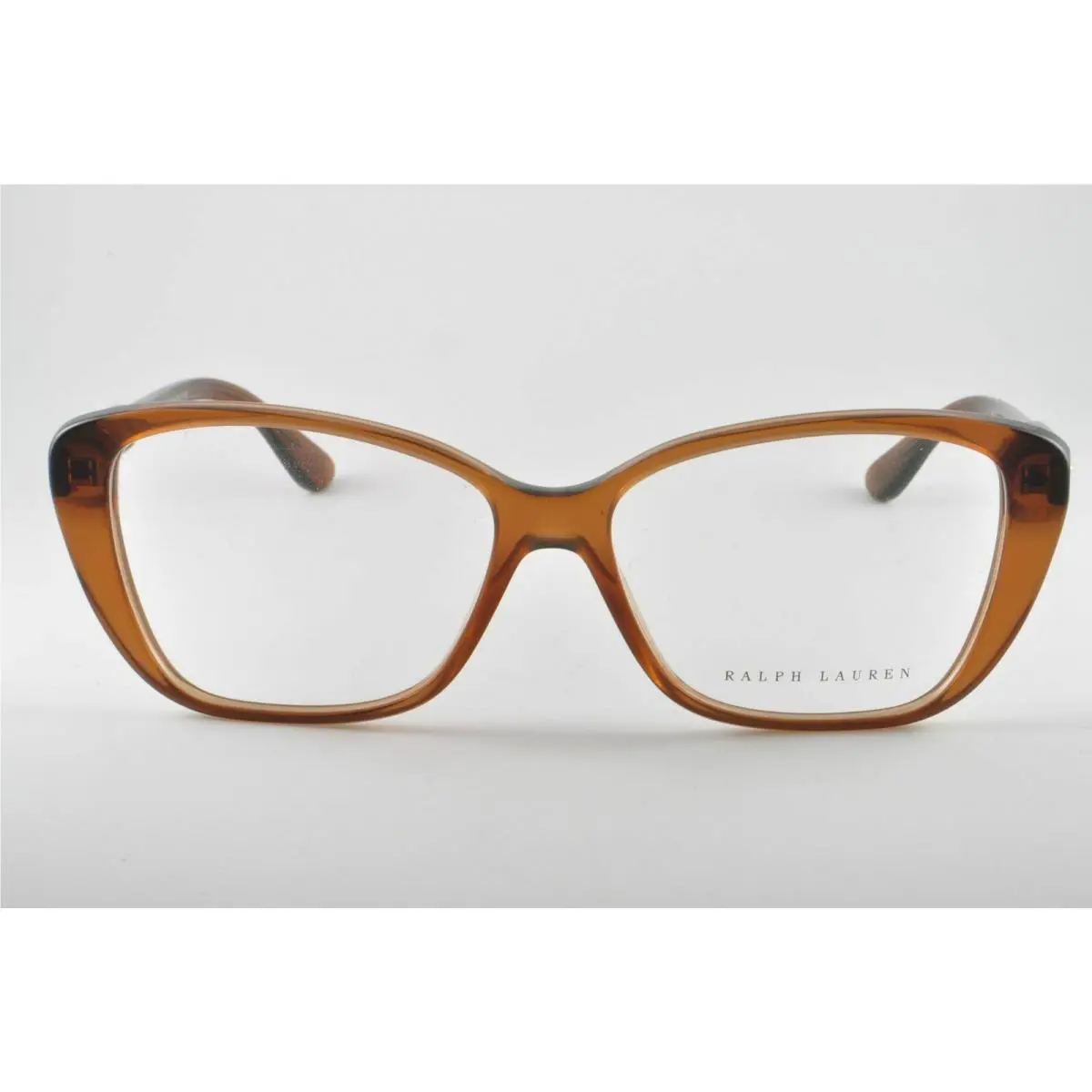 Ralph Lauren RL 6116 Light Brown 5477 Plastic Eyeglasses Frame 54-14-140 Cat Eye