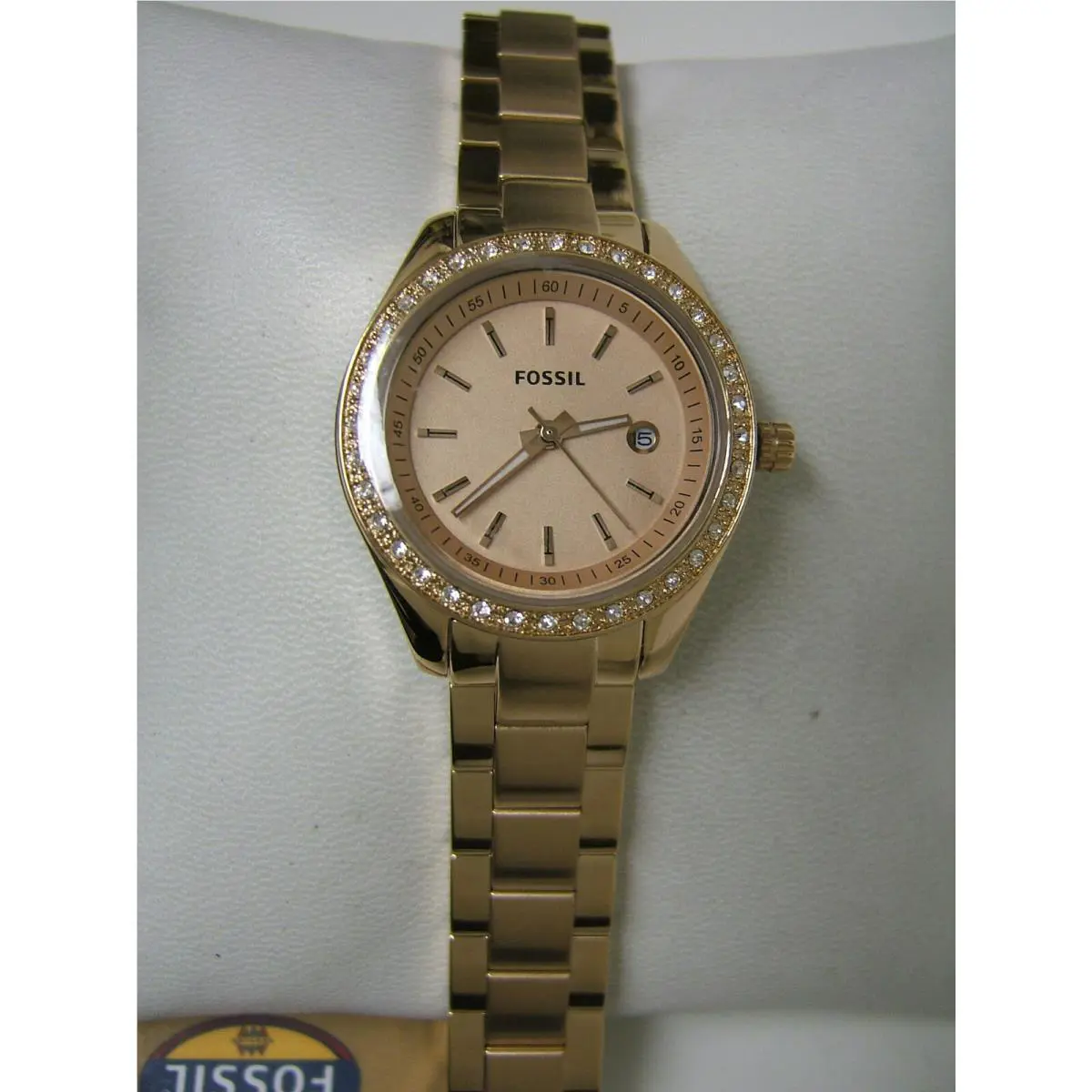 W Fossil Stella Mini Rose Gold Crystal Watch ES3196