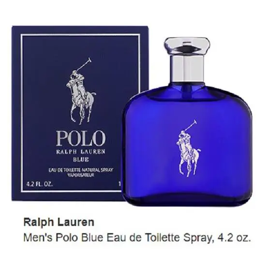 Ralph Lauren Polo Blue 4.2 oz / 125 ml Eau de Toilette Edt Spray Men