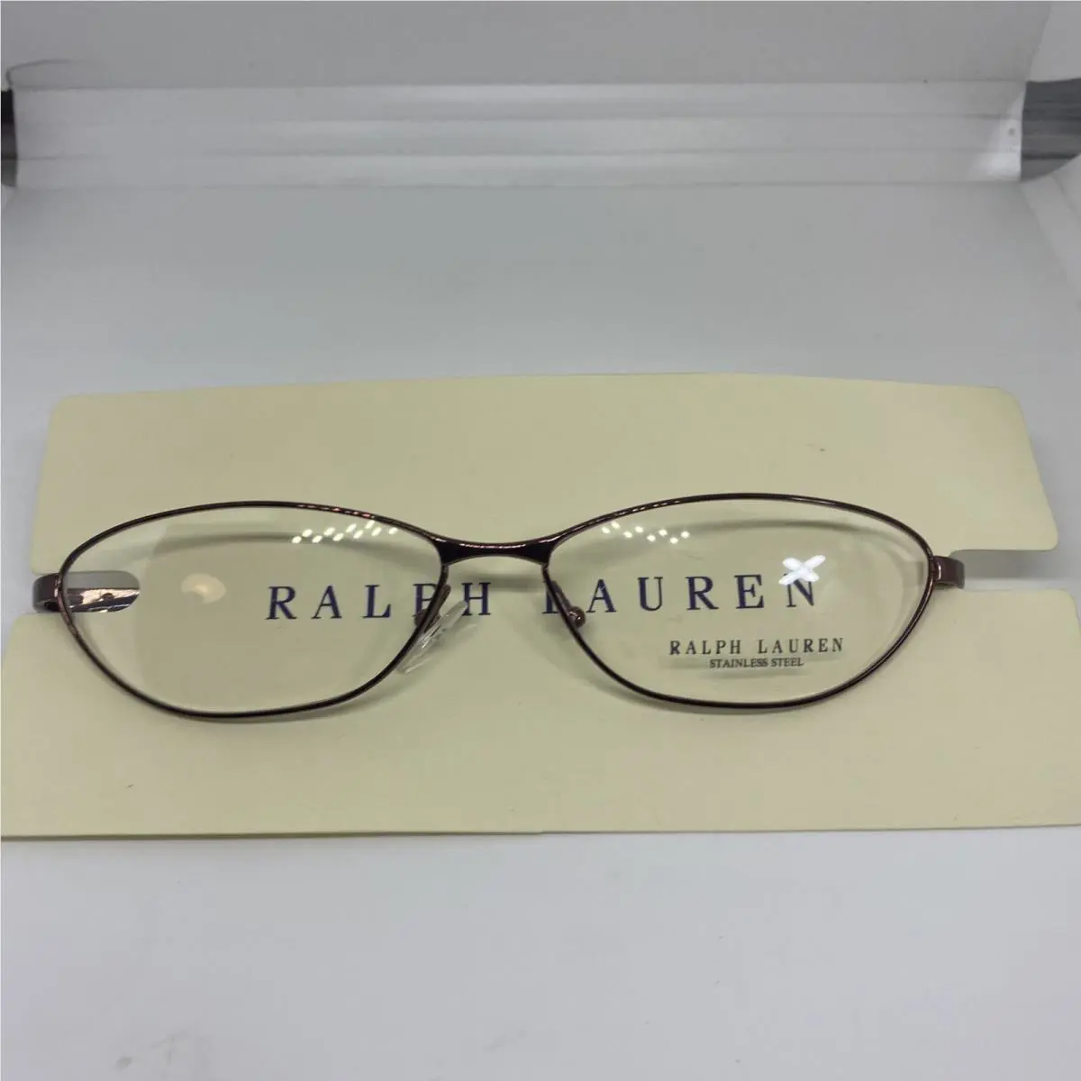 Ralph Lauren RL 1371 1J3 Siena Brown Made in Italy 53-13-130 Stainless Steel