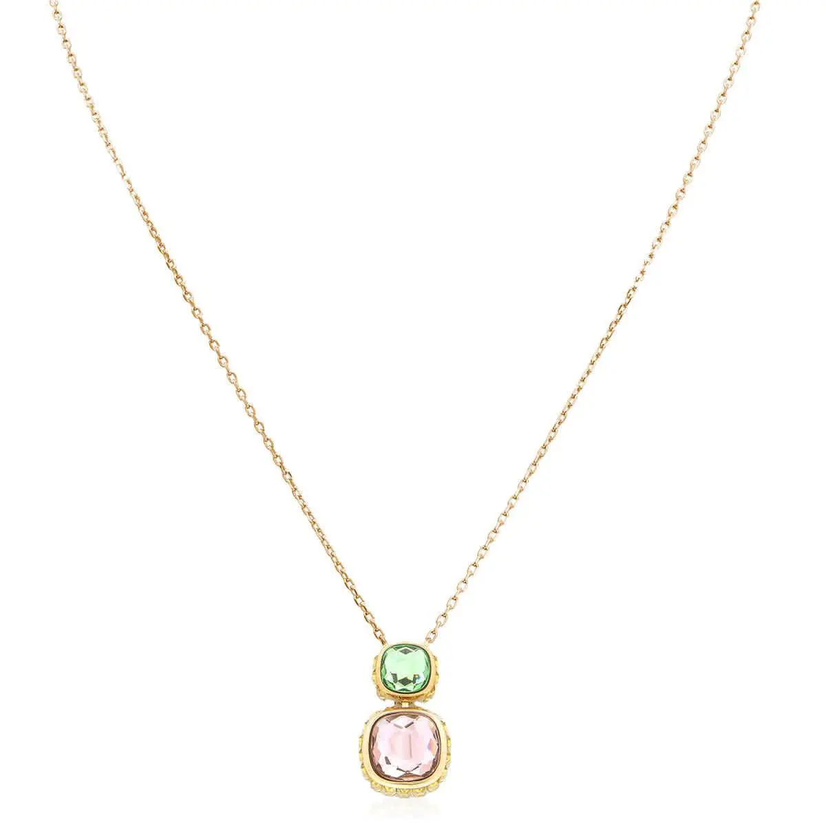 Swarovski Chroma Cushion Cut Pendant Necklace