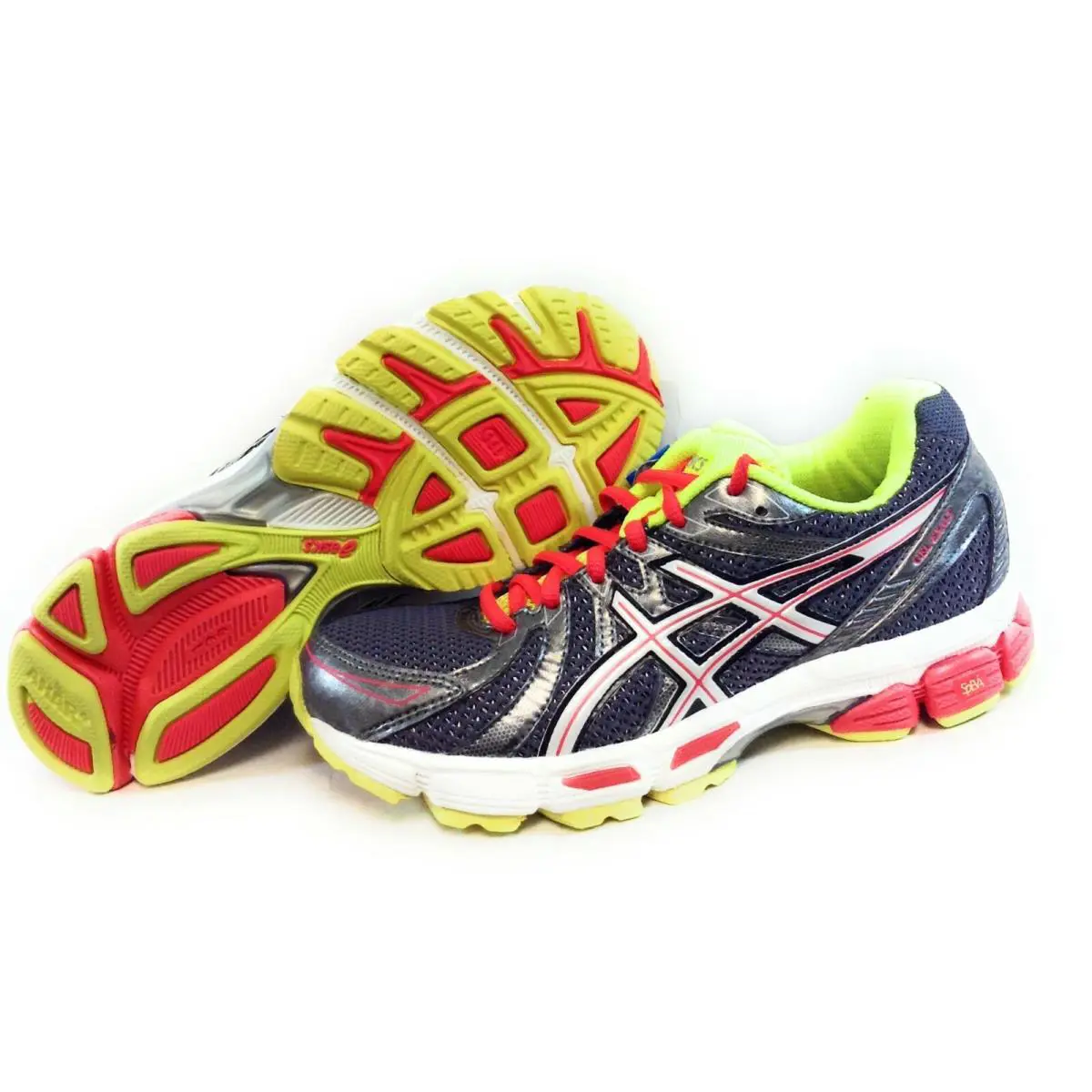 Womens Asics Gel Exalt T379Q 7903 Charcoal Lemon Pink Sneakers Shoes