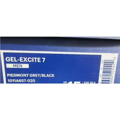 Asics shoes - GEL EXCITE 7 - GEL EXCITE - 1011A657-020 - Grey/Black 9