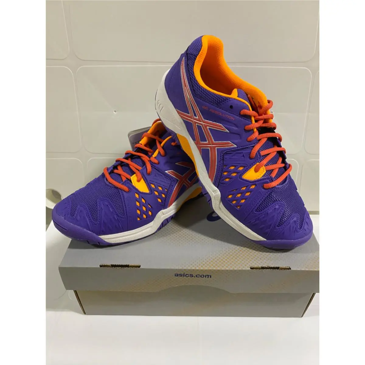 Asics shoes - Lavender/Hot Coral/Nectarine 0