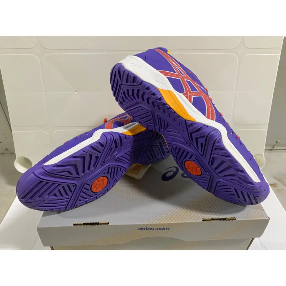 Asics shoes - Lavender/Hot Coral/Nectarine 1