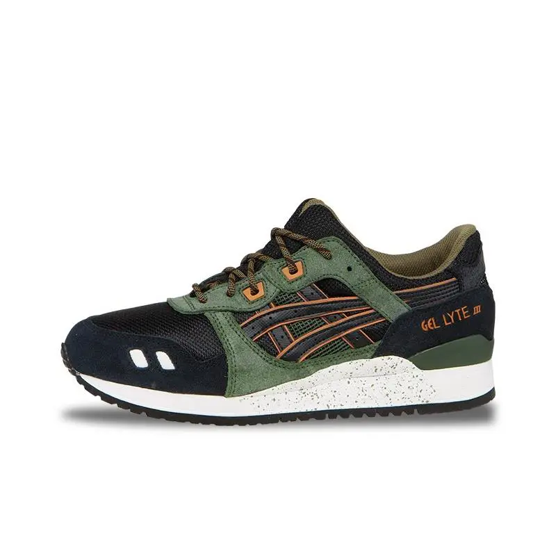 Asics Gel-lyte 3 Iii Black/green Winter Trail H5T3N-9090 Running Mens - Black / Black / Forest Green