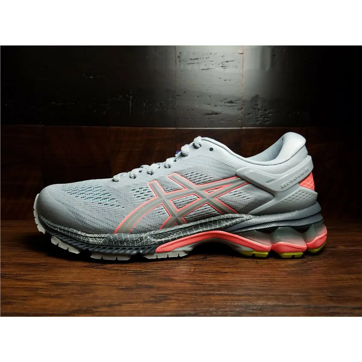 Asics shoes - ASICS GEL-Kayano 26 LS - 1012A536-020 - Piedmont Grey / Coral 4