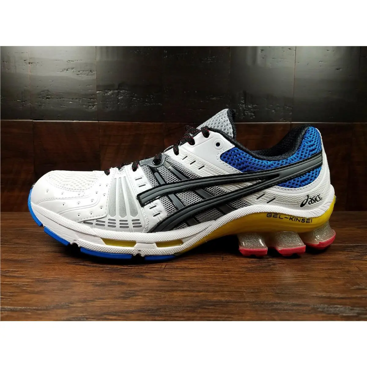 Asics shoes - ASICS GEL-Kinsei - 1021A117-100 - White / Metropolis Blue / Red / Yellow 4