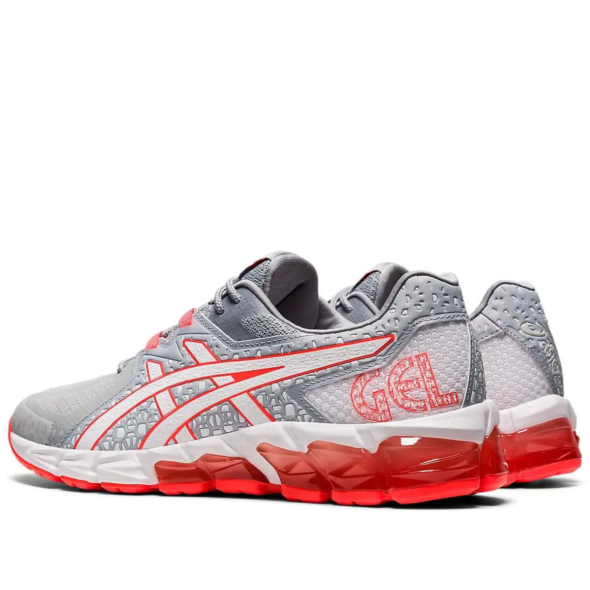 Asics shoes  - Glacier Grey/Flash Coral 1
