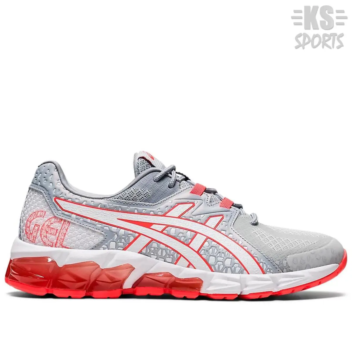 Asics shoes  - Glacier Grey/Flash Coral 6
