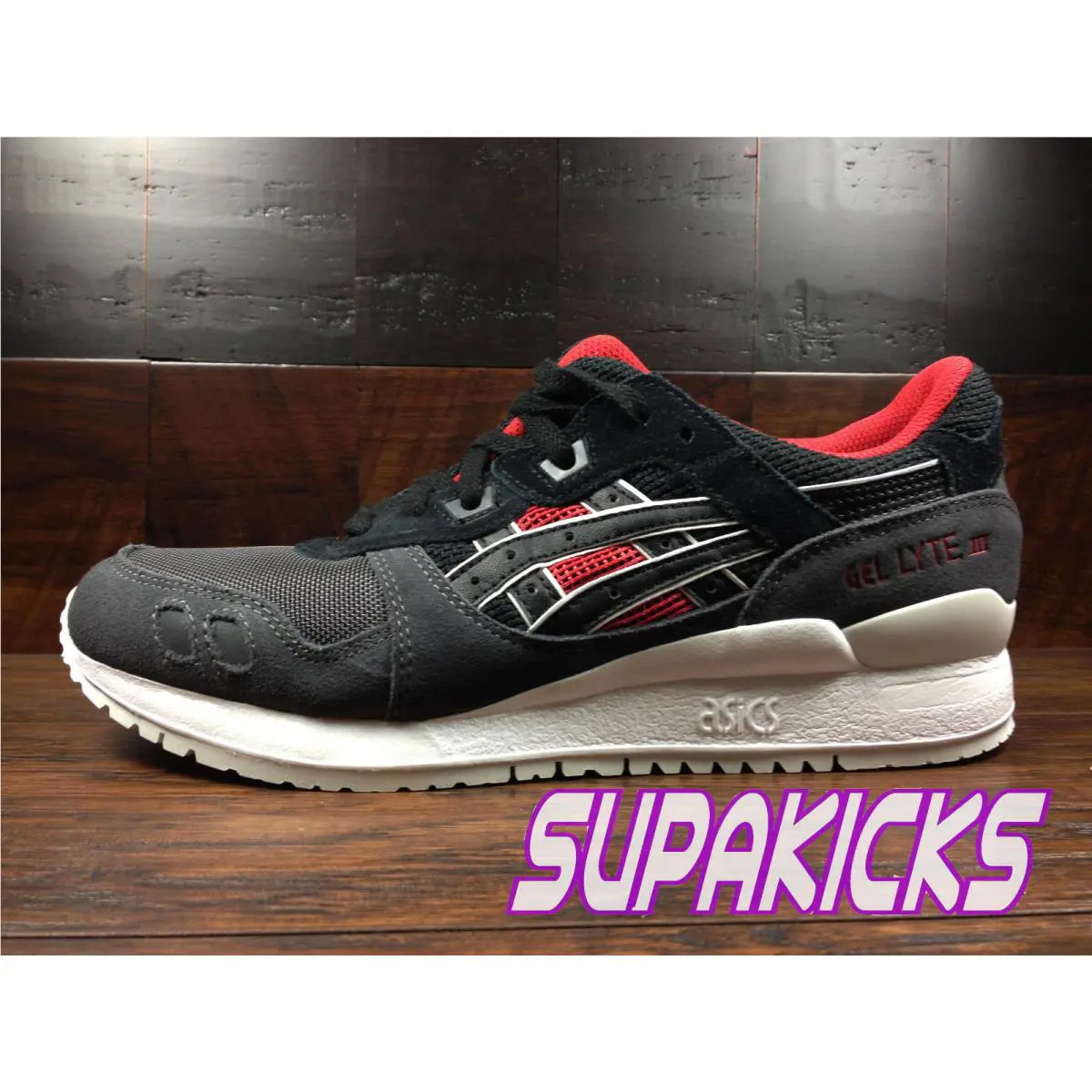 Asics shoes - ASICS GEL-Lyte III - III - H6X2L-9090 - Black / Grey / Red 4
