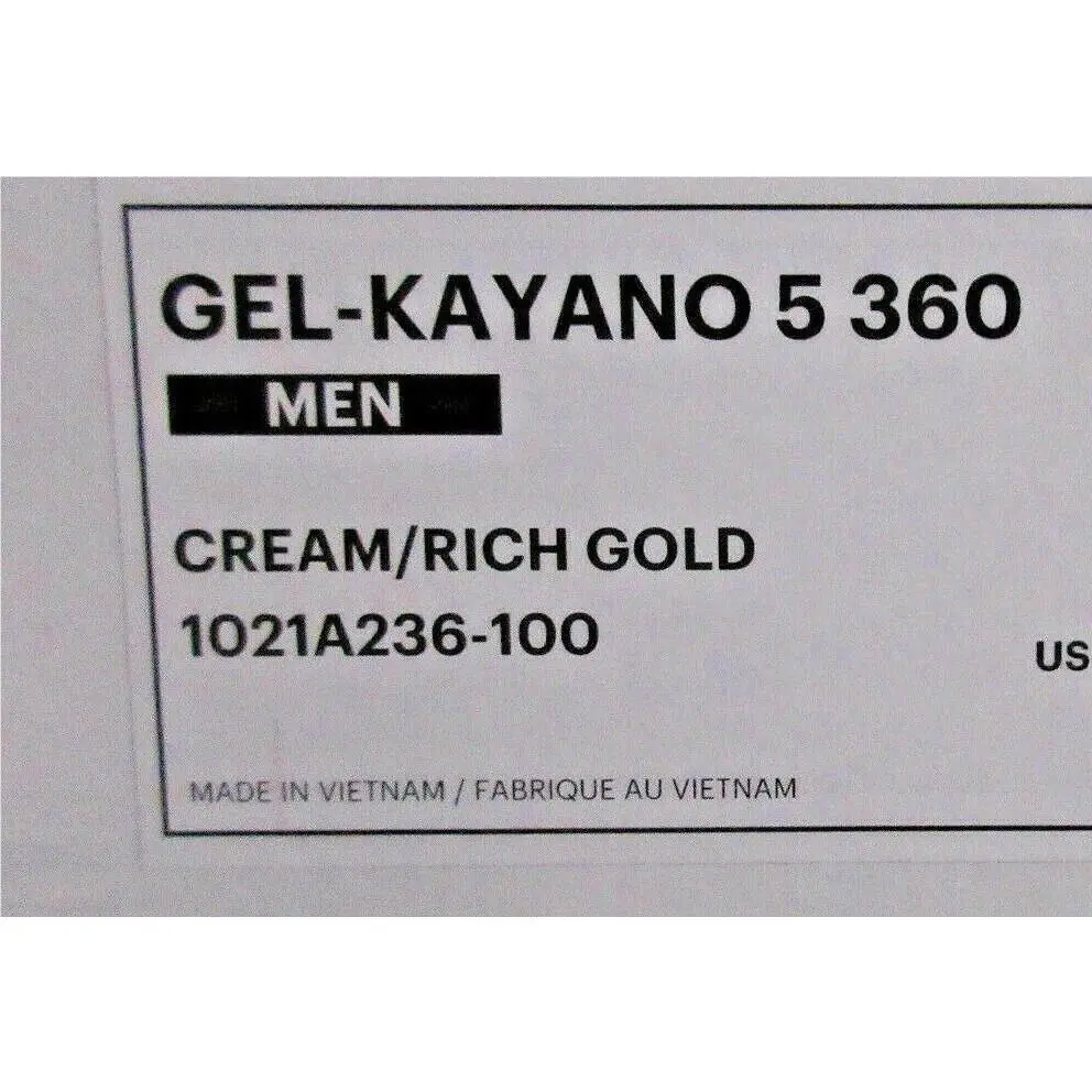 Asics shoes - ASICS GEL-Kayano 5 360 - 1021A236100 - Cream/Rich Gold 20