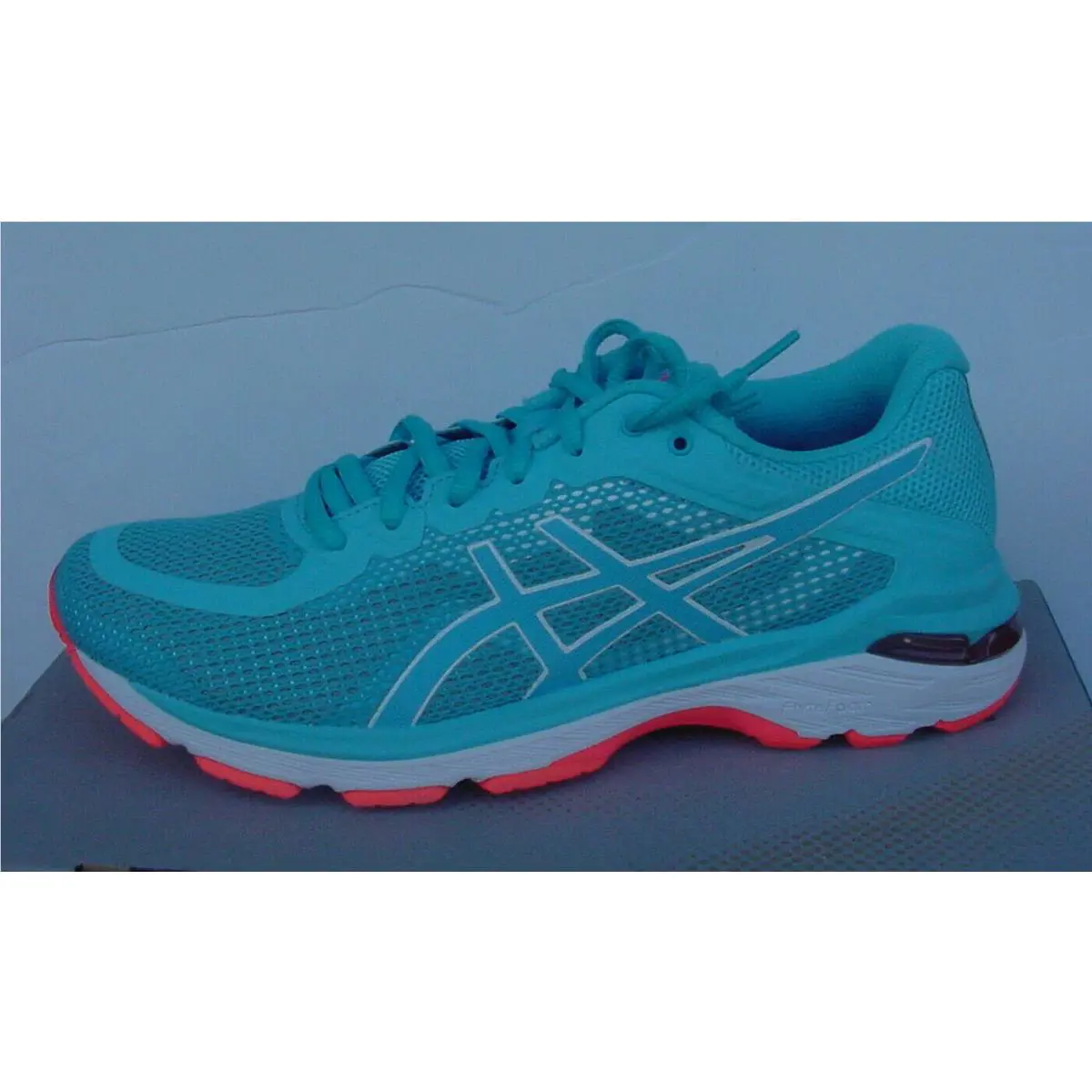 Asics shoes - Gel-Pursue 4 - T859N-400 - Aqua Blue White Coral 5