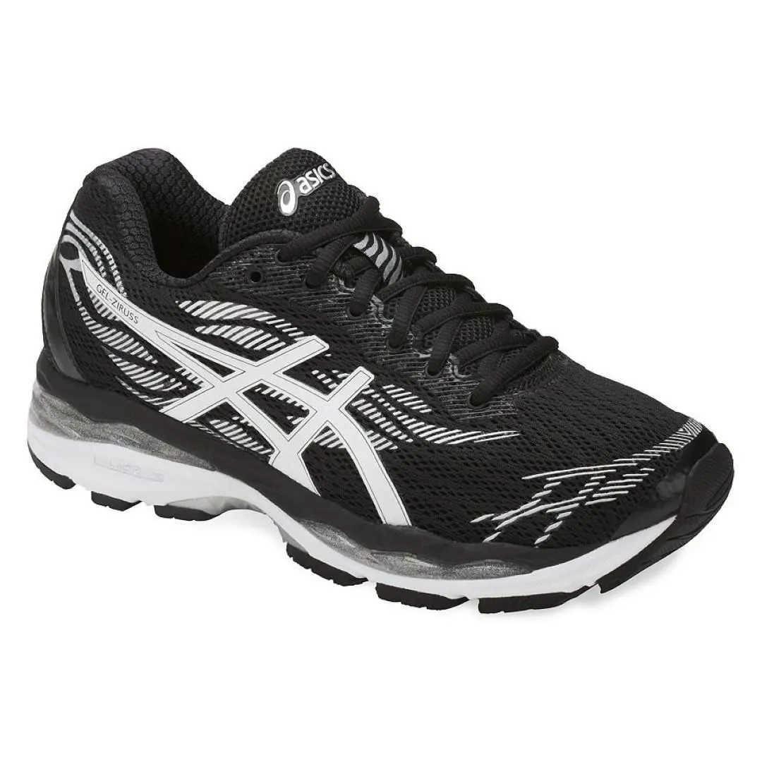 Asics T7J6N Gel Ziruss Womens Running Shoes Black/white/silver - Black/White/Silver