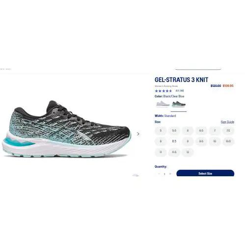 Asics shoes - ASICS Wmns Gel Stratus 3 Knit - 1012B453-001 - Black/Clear Blue 3