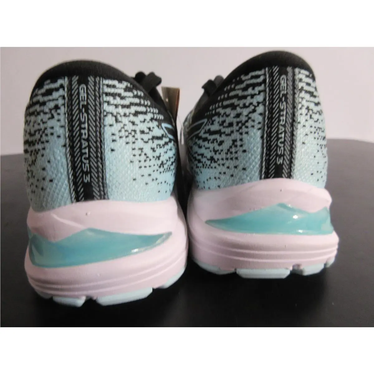 Asics shoes - ASICS Wmns Gel Stratus 3 Knit - 1012B453-001 - Black/Clear Blue 2