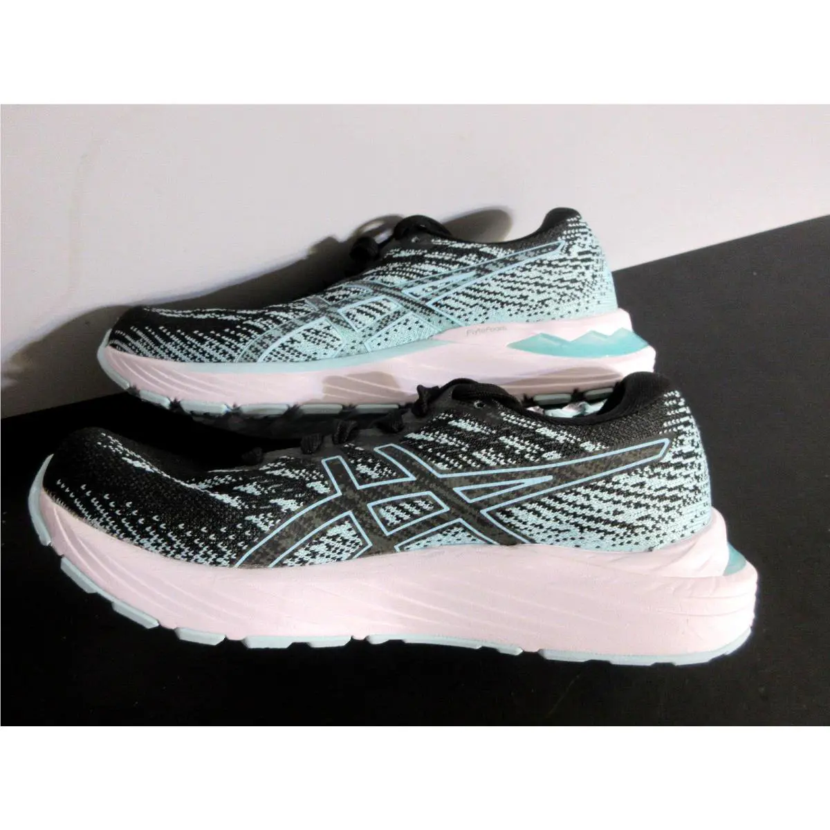 Asics shoes - ASICS Wmns Gel Stratus 3 Knit - 1012B453-001 - Black/Clear Blue 5