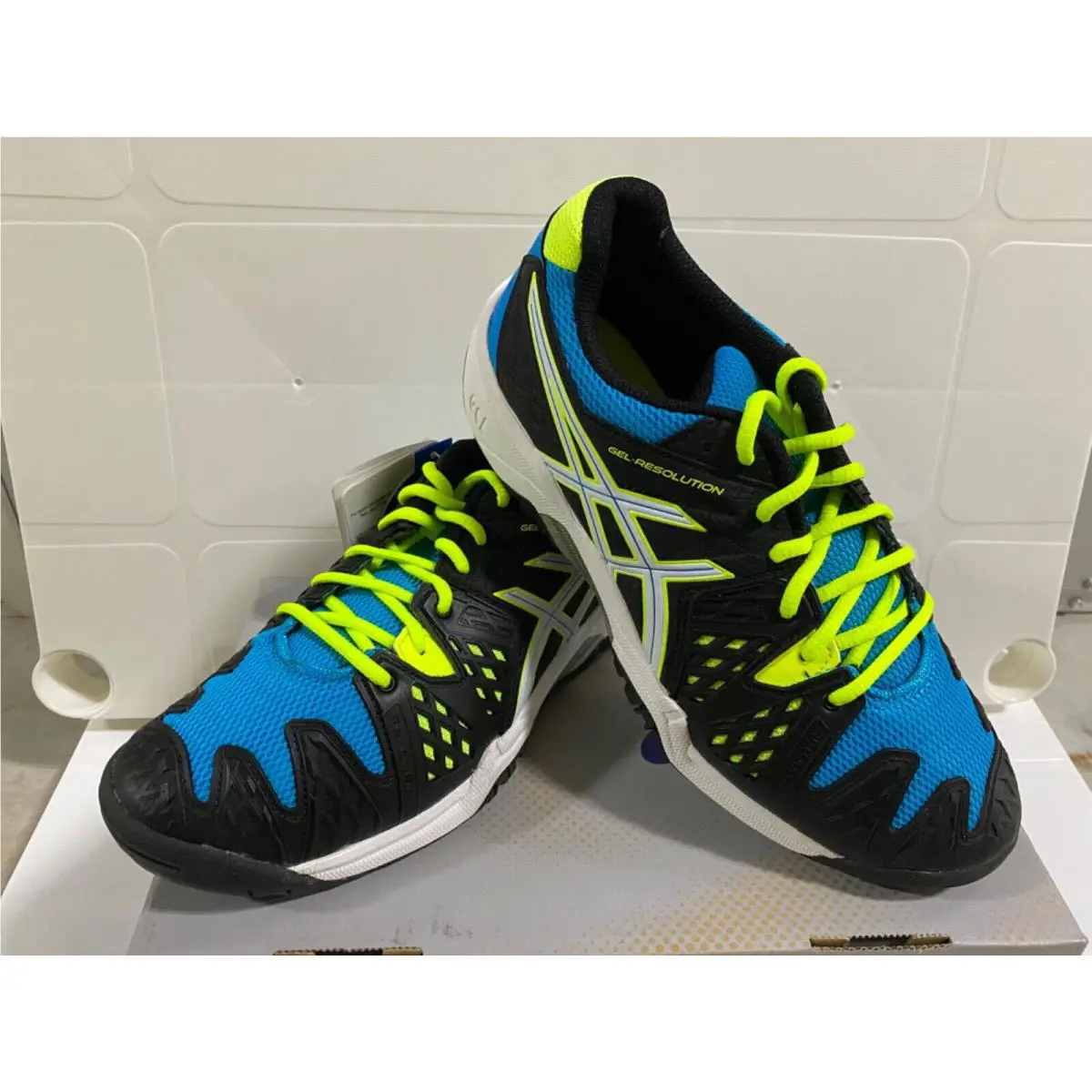 Asics shoes - Onxy/White/Atomic Blue 0