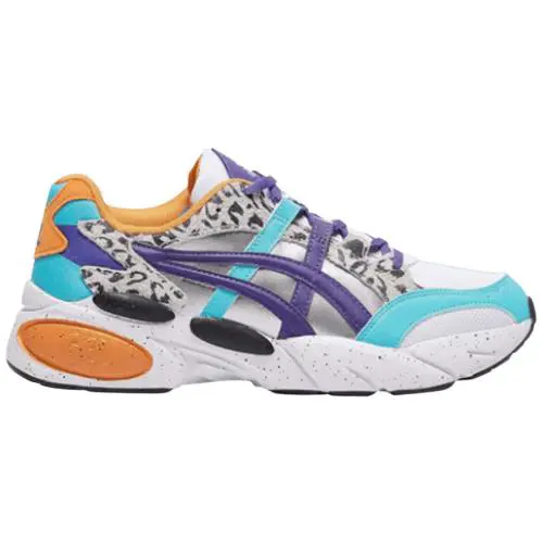 Men`s Asics Gel Bnd Zebra Print Athletic Fashion Sneakers 1021A248 100 - Multicolor