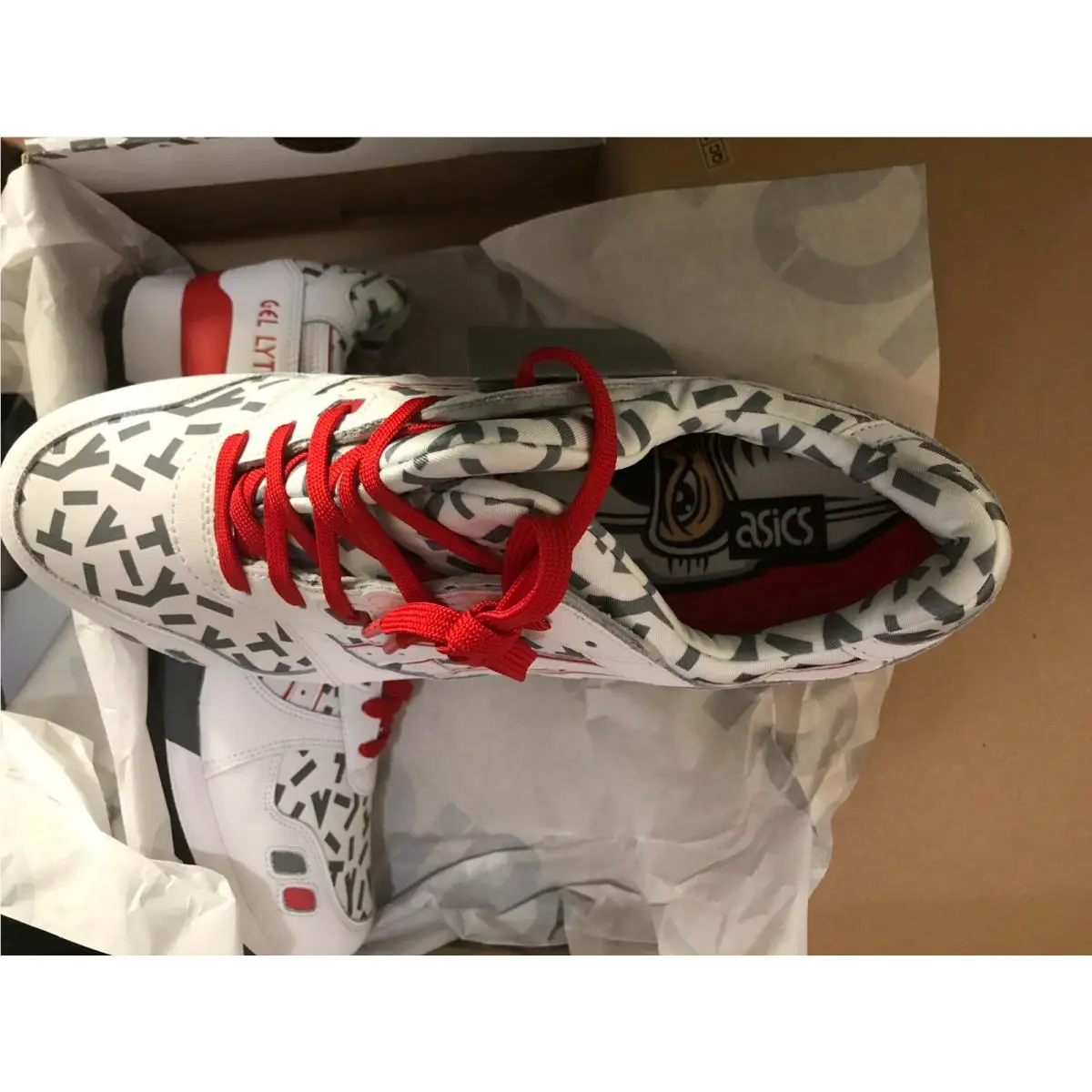 Asics shoes - ASICS GEL-Lyte III - III - 1191A251-100 - White/Red 9