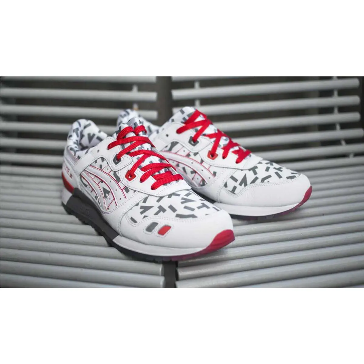 Asics shoes - ASICS GEL-Lyte III - III - 1191A251-100 - White/Red 5