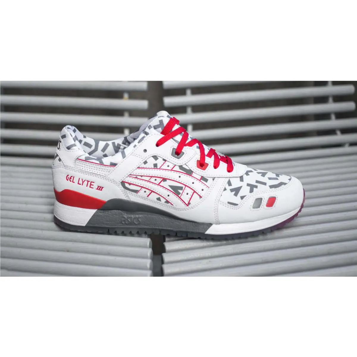 Asics shoes - ASICS GEL-Lyte III - III - 1191A251-100 - White/Red 6
