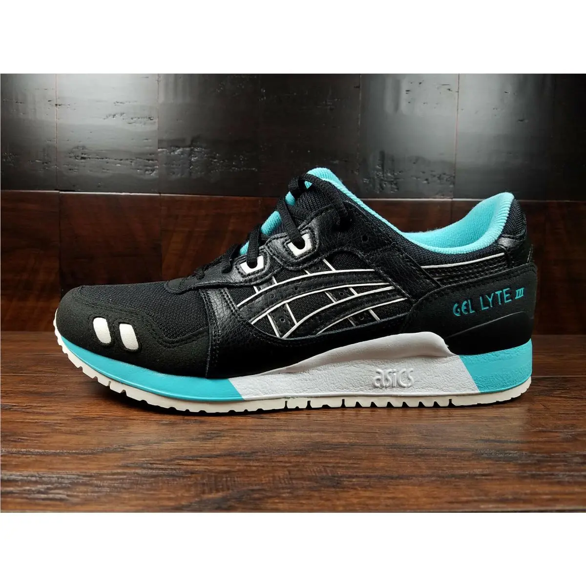 Asics shoes - ASICS GEL-Lyte III - III - 1191A223-001 - Black / Black / Aqua 4