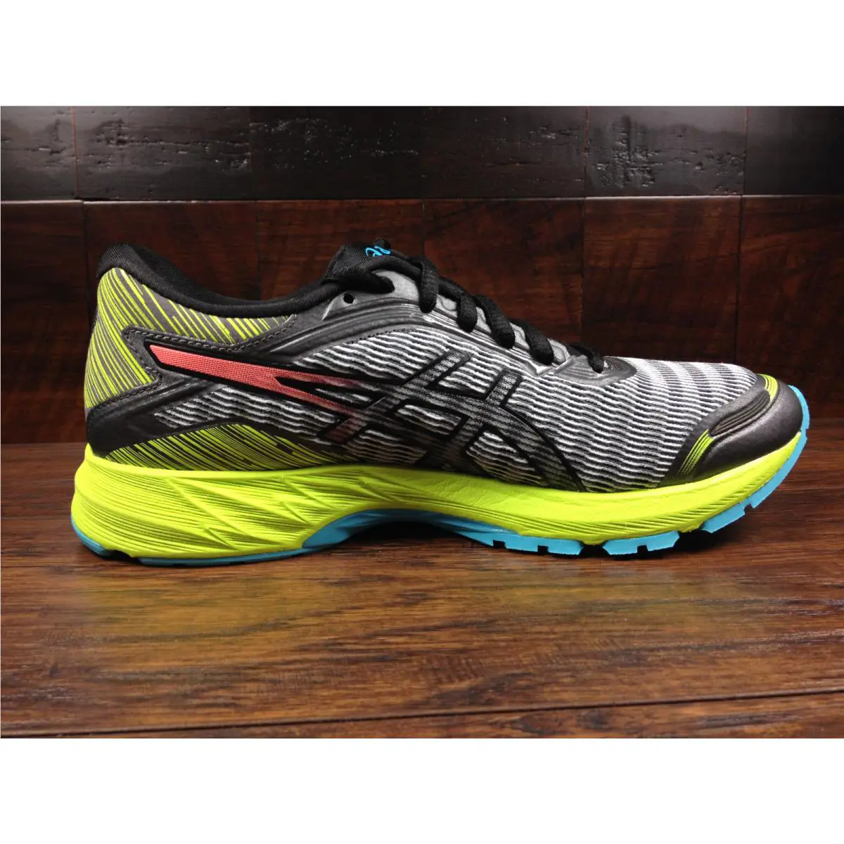Asics shoes - ASICS Dynaflyte - Dynaflyte - T6F8Y-9606 - Mid Grey / Flash Coral / Safety Yellow 1