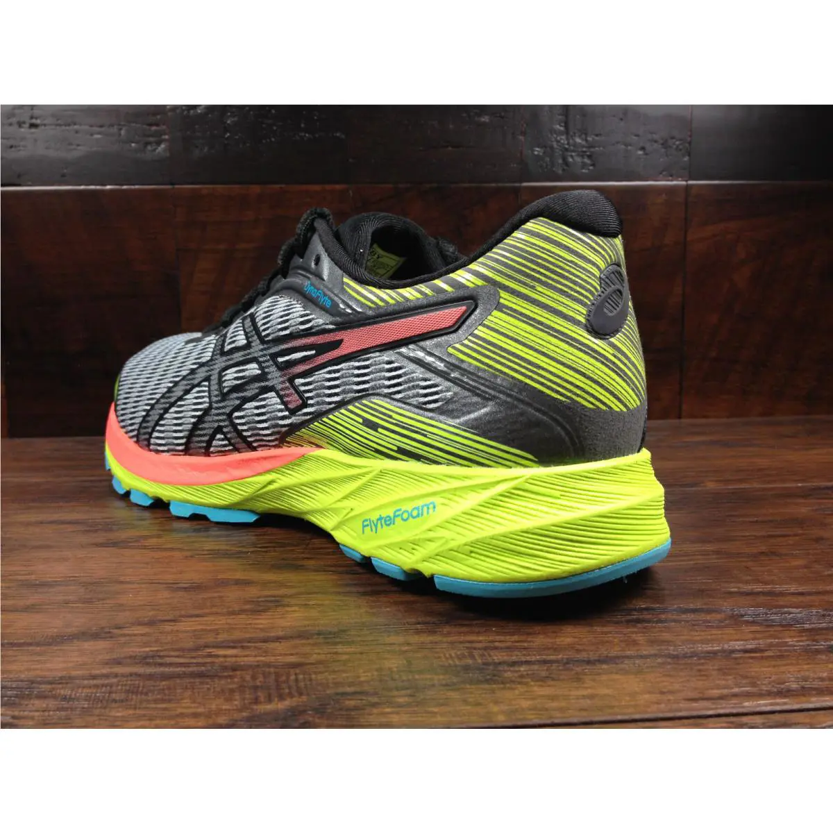 Asics shoes - ASICS Dynaflyte - Dynaflyte - T6F8Y-9606 - Mid Grey / Flash Coral / Safety Yellow 2