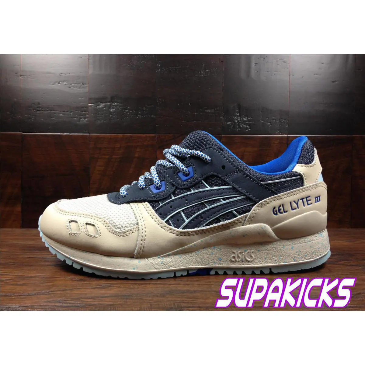 Asics shoes - ASICS GEL-Lyte III - III - H7L0L-5858 - India Ink (Blue) / Sail (Beige) 4