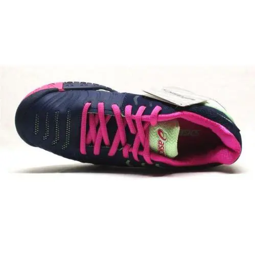 Asics shoes - Indigo Blue/Pink Glow/Paradise Green 5