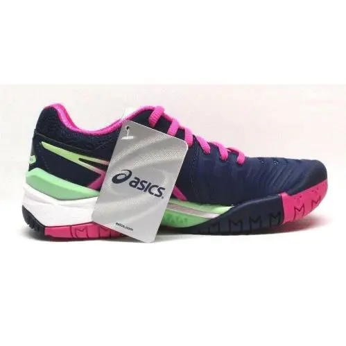 Asics shoes - Indigo Blue/Pink Glow/Paradise Green 12