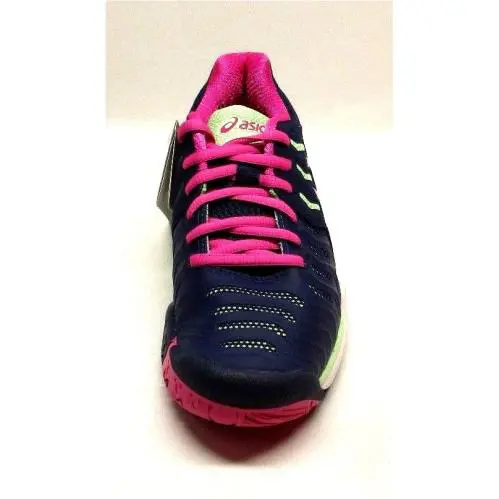 Asics shoes - Indigo Blue/Pink Glow/Paradise Green 14
