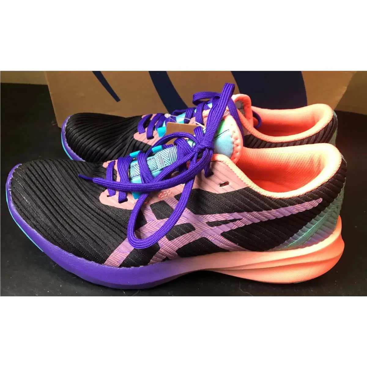 Asics shoes - ASICS Versablast - Versablast - 1012 - Black, Coral Blue 0