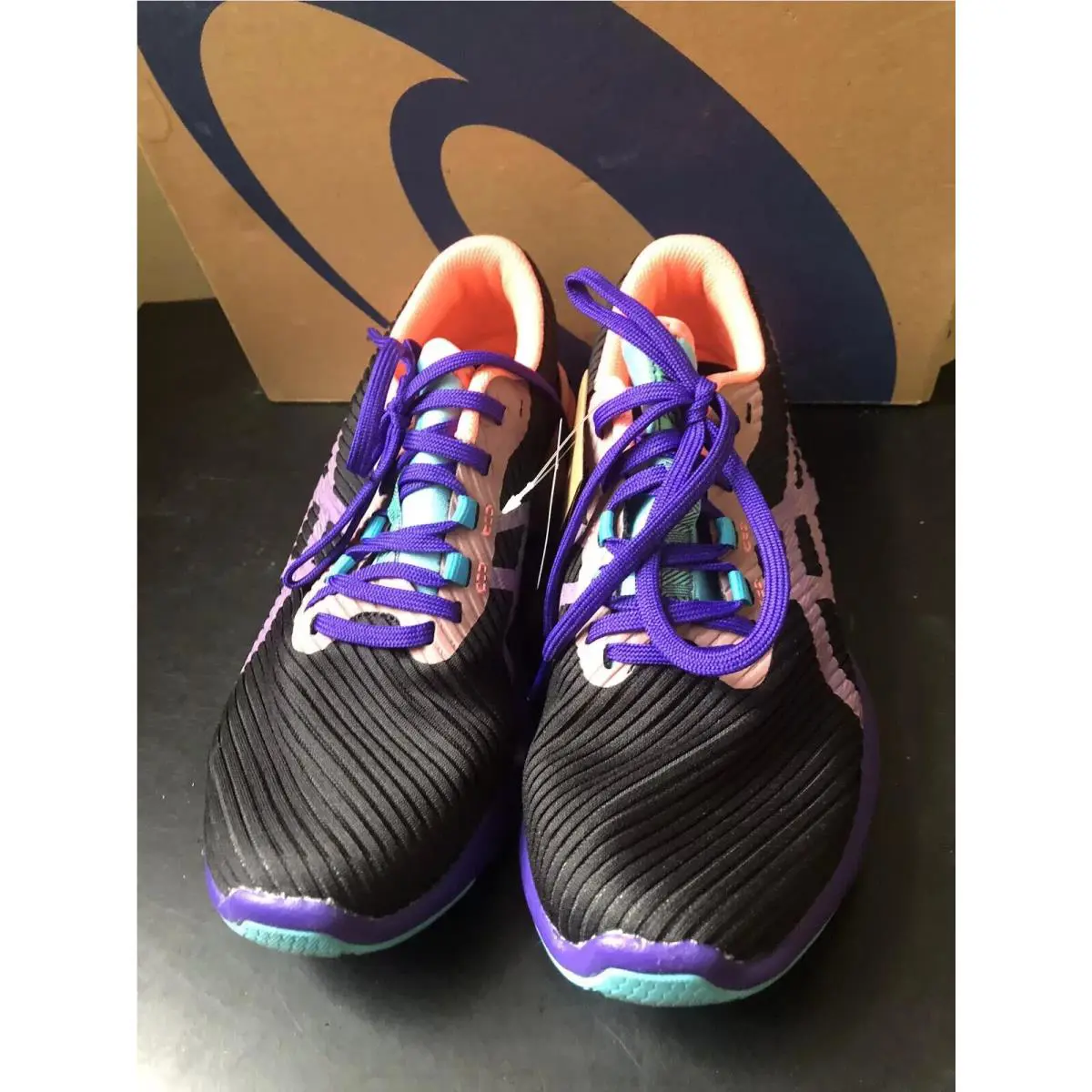 Asics shoes - ASICS Versablast - Versablast - 1012 - Black, Coral Blue 2