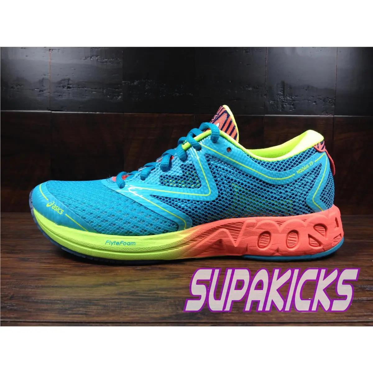Asics shoes - ASICS Noosa - Noosa - T772N-3906 - Aquarium/Flash Coral/Safety Yellow 4
