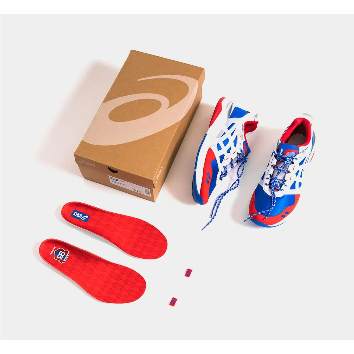 Asics shoes - Illusion Blue, Red, White 7
