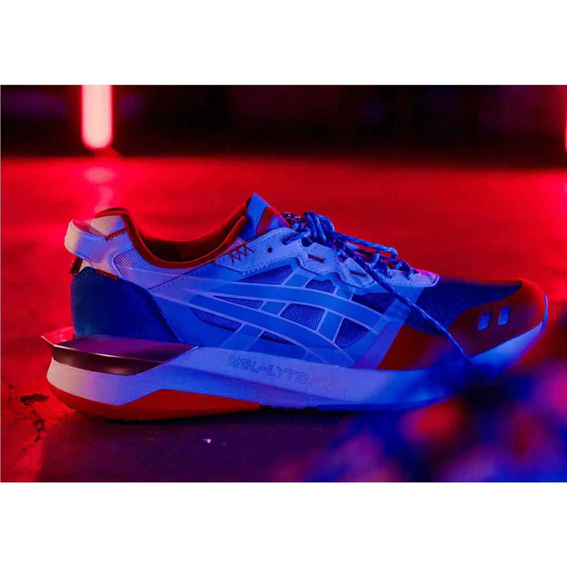 Asics shoes - Illusion Blue, Red, White 3