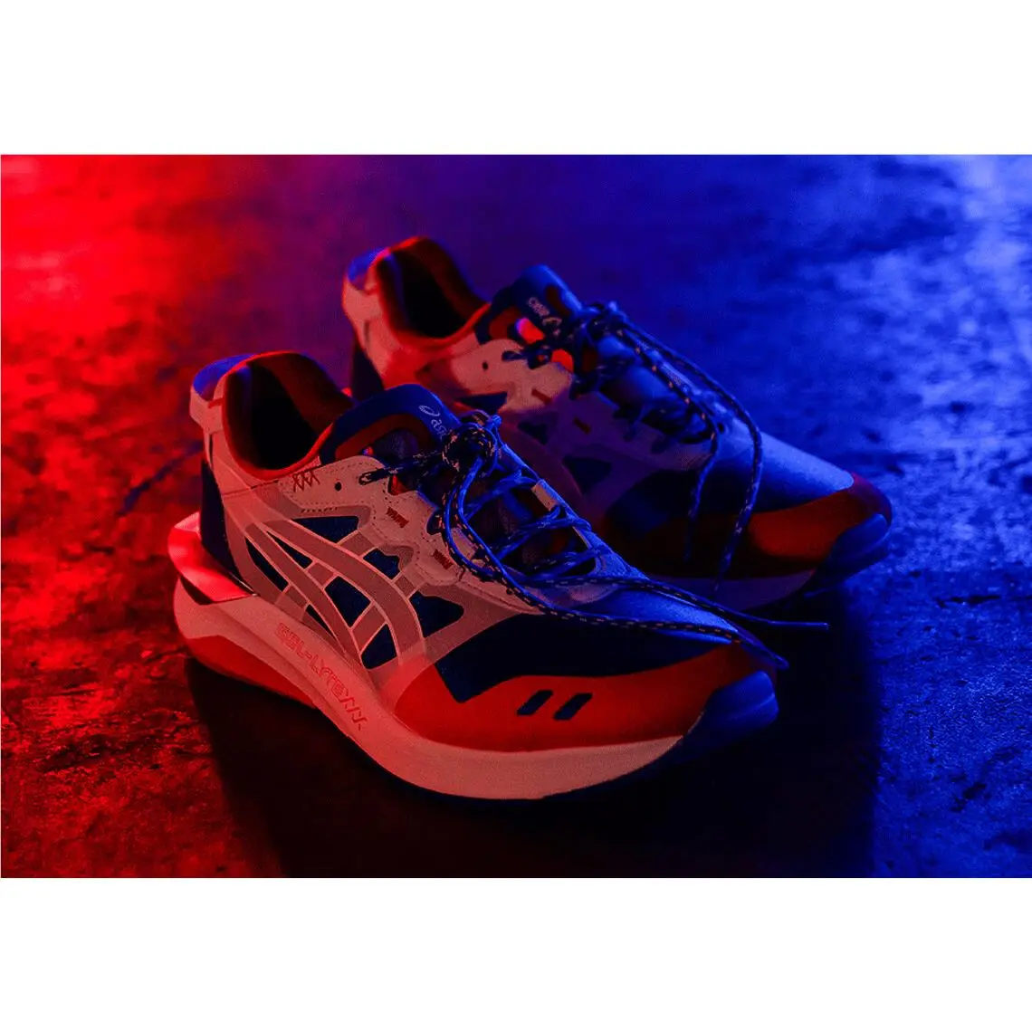 Asics shoes - Illusion Blue, Red, White 6