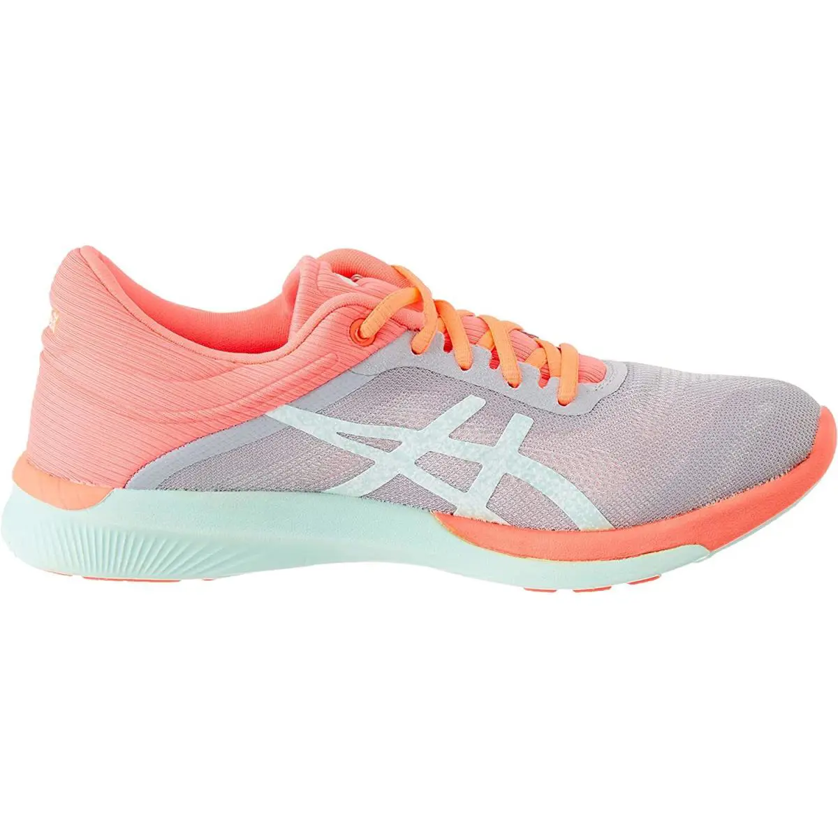 Asics shoes - Mid Grey, Bay, Flash Coral 4