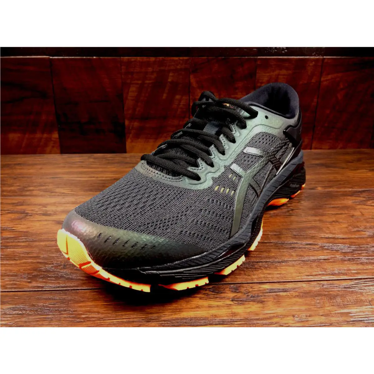 Asics shoes - ASICS GEL-Kayano 24 - T7A3N-1690 - Phantom / Black / Orange / Reflective, Manufacturer: Phantom Black / Orange 0