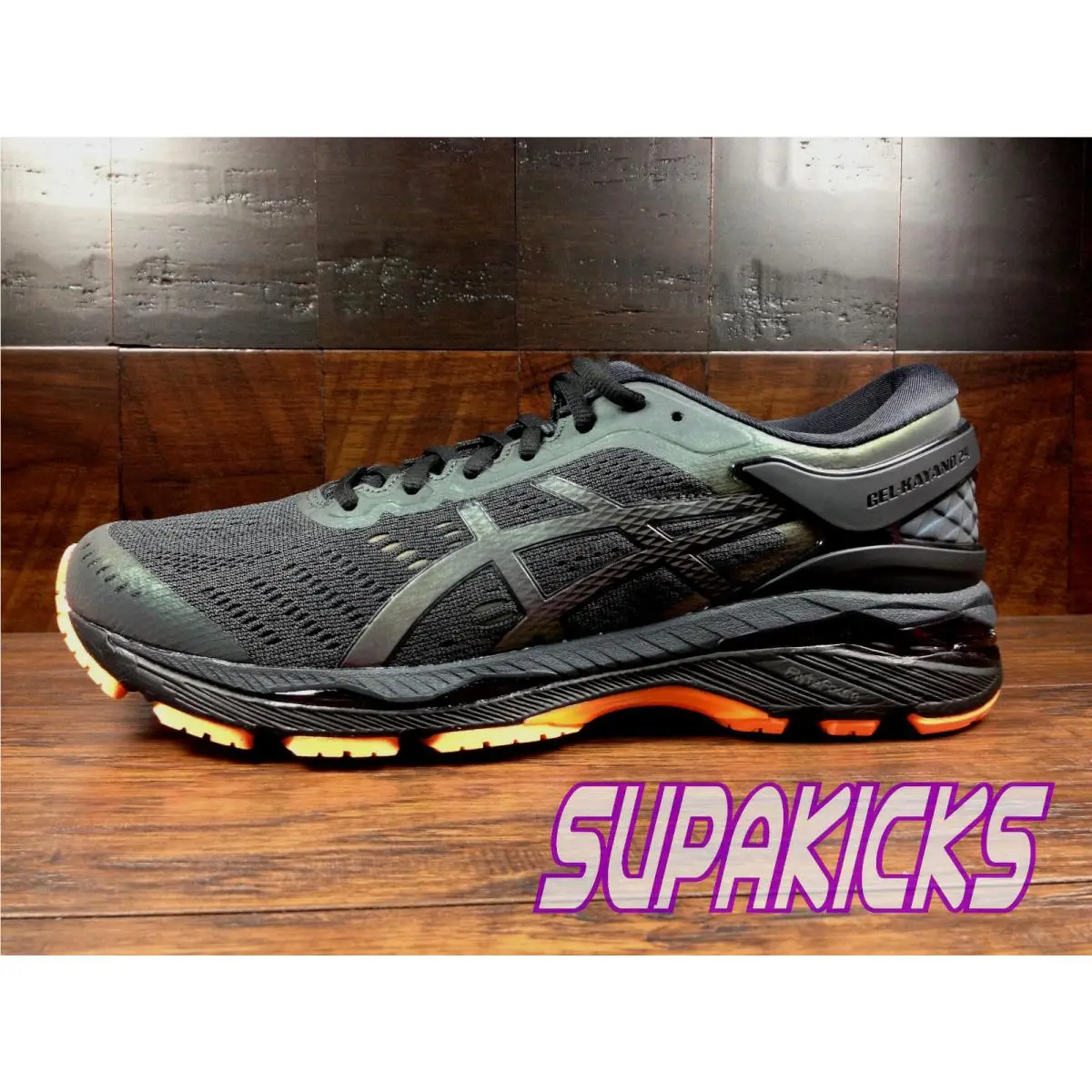 Asics shoes - ASICS GEL-Kayano 24 - T7A3N-1690 - Phantom / Black / Orange / Reflective, Manufacturer: Phantom Black / Orange 4